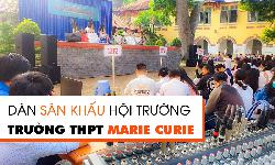 Lắp đặt âm thanh sân khấu hội trường trường học tại THPT Marie Curie, TP.HCM
