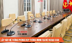 Hệ Thống Micro Hội Nghị Bosch CCS 1000 D & Camera Lumens VC-A53: Giải Pháp Phòng Họp Trực Tuyến Hiện Đại Tại Cục Tài Vụ - Bộ Ngoại Giao