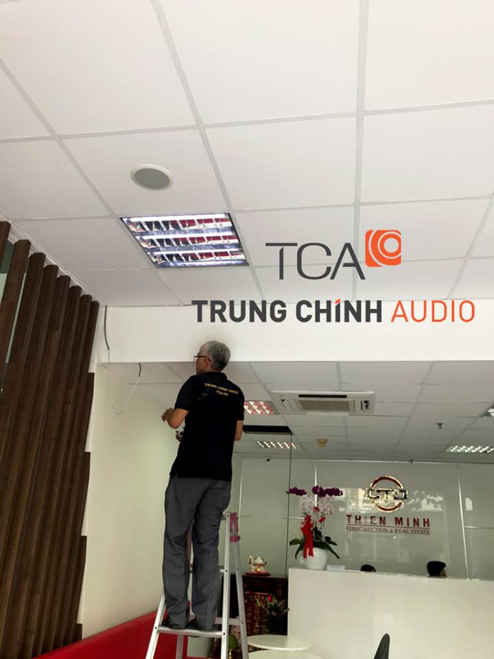 Hệ thống âm thanh văn phòng công ty Thiên Minh