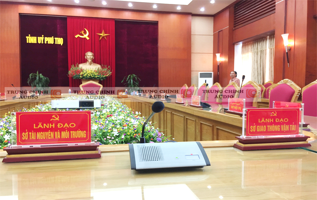 Âm thanh phòng họp: Hệ thống hội thảo, hội nghị cho tỉnh ủy Phú Thọ