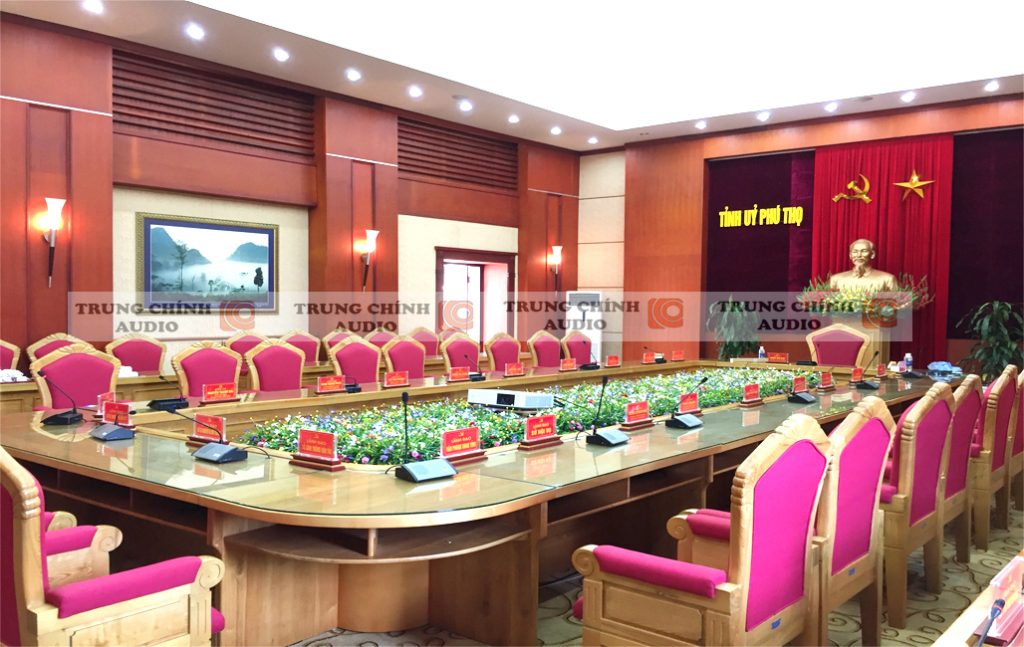 Âm thanh phòng họp: Hệ thống hội thảo, hội nghị cho tỉnh ủy Phú Thọ
