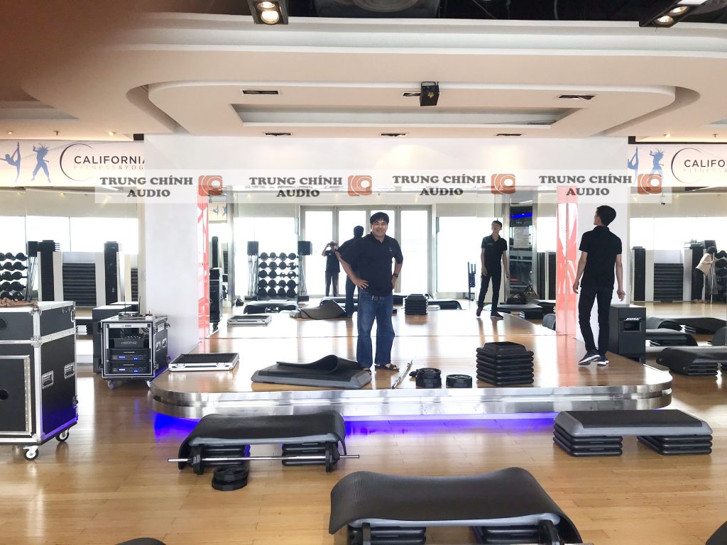 Hệ thống dàn âm thanh phòng tập gym: California Fitness & Yoga Quận 5