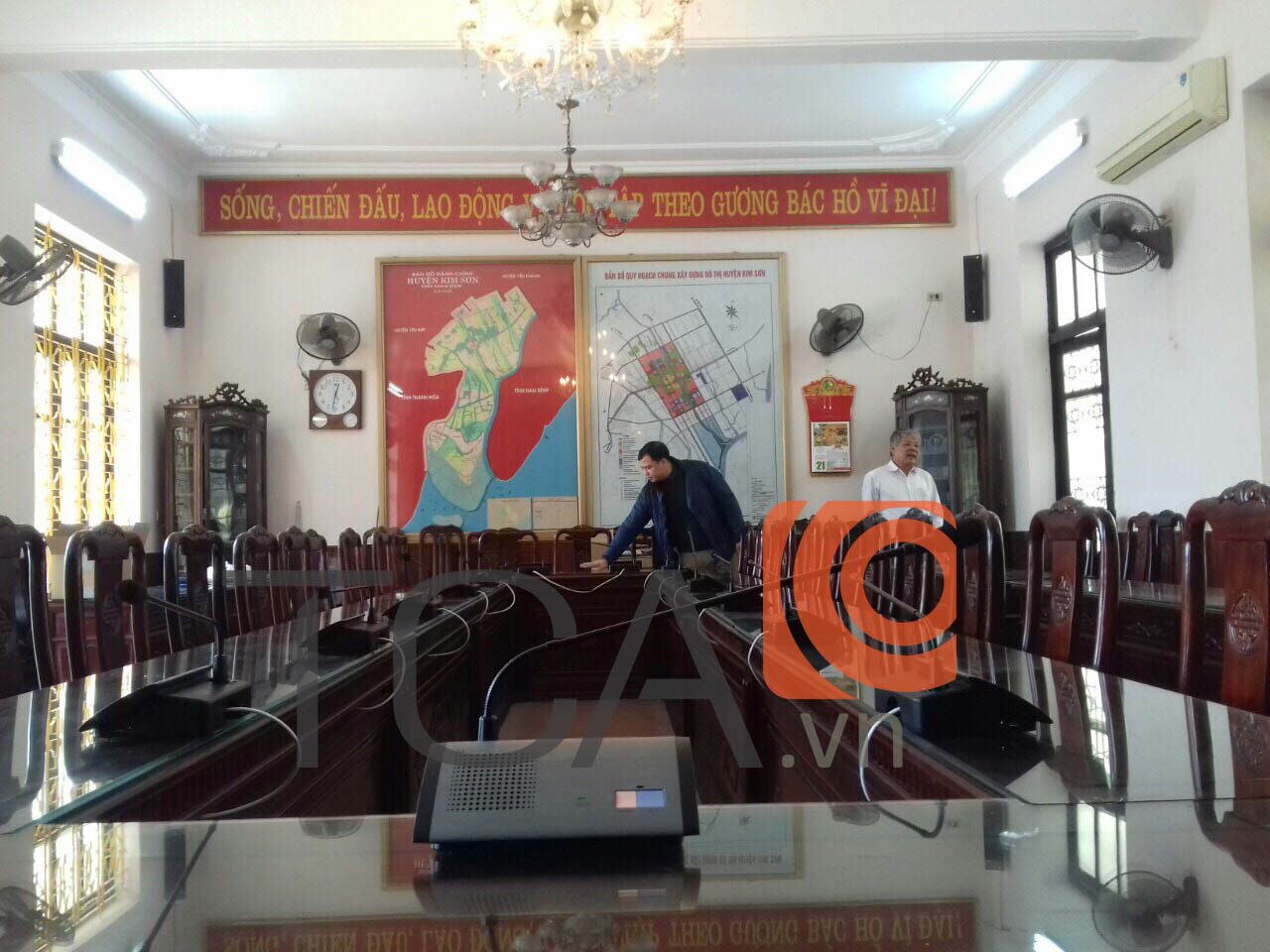 Hệ thống hội thảo, hội nghị phòng họp TOA TS-800: Kim Sơn, Ninh Bình