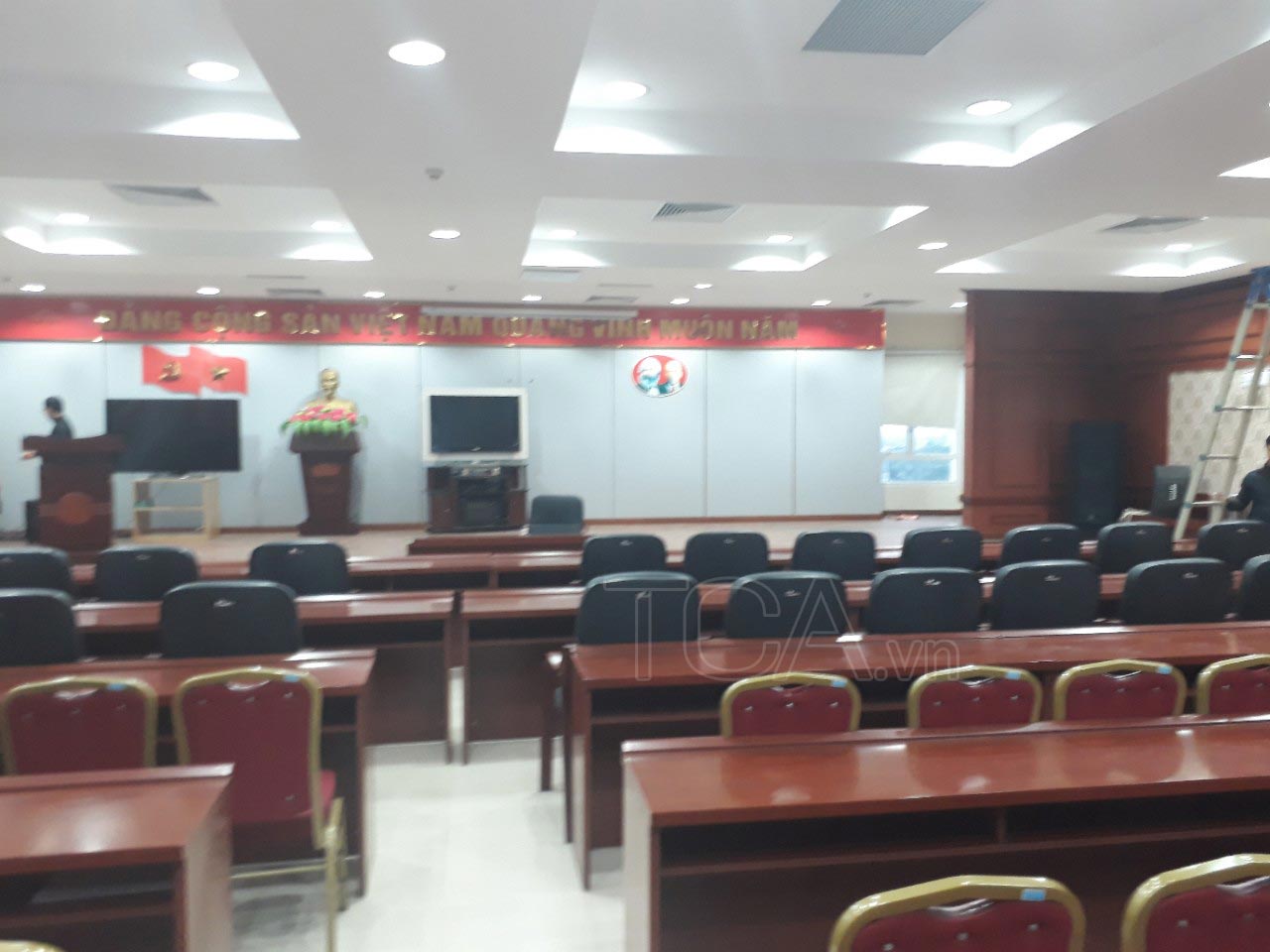 Âm thanh hội trường: phòng họp, sân khấu biểu diễn Chi cục thuế Ứng Hòa, Hà Nội