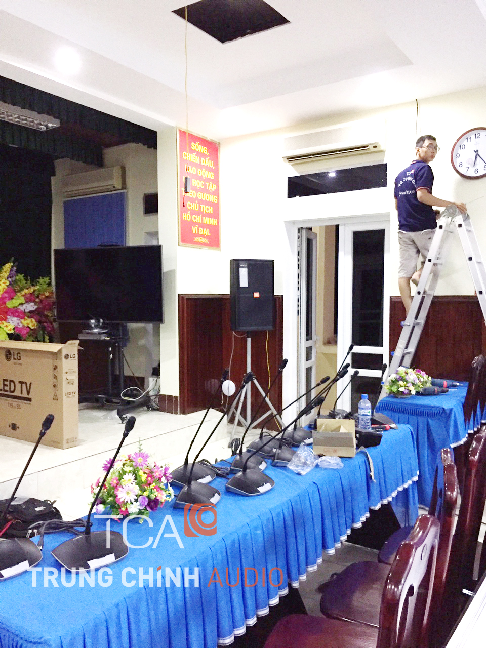 Âm thanh phòng họp BOSCH CCS1000: hội thảo, hội nghị VNPT Tuyên Quang
