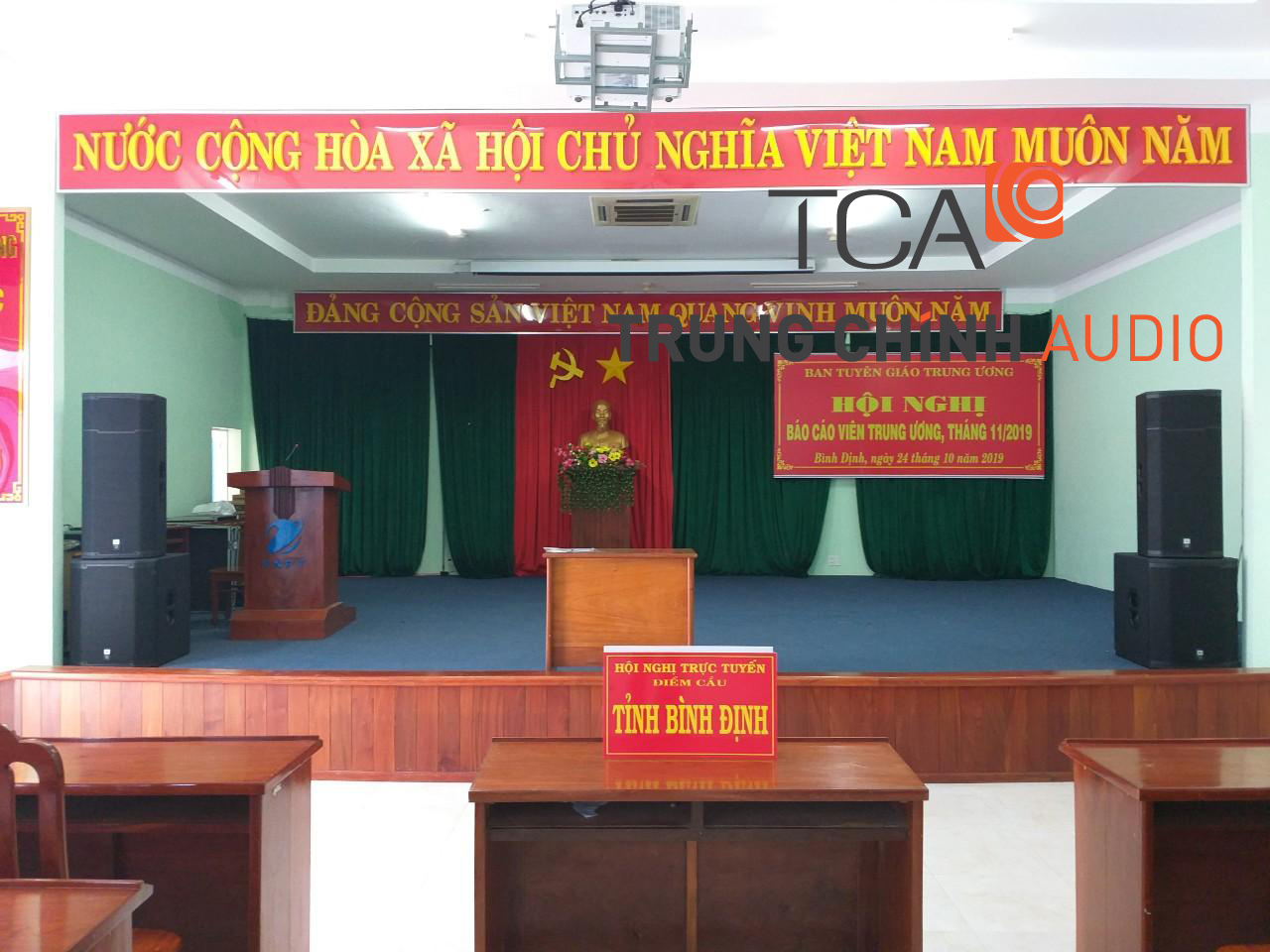 Bộ dàn âm thanh hội trường sân khấu, karaoke, phòng họp: VNPT Bình Định