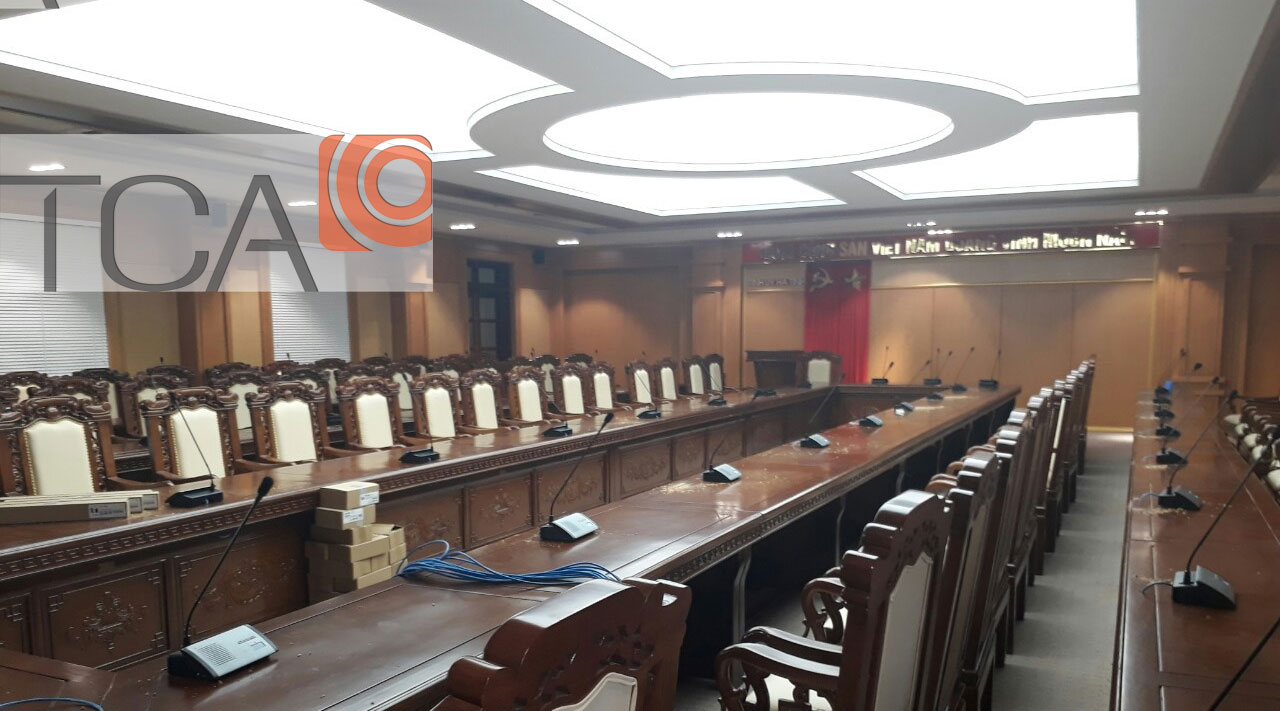 Hệ thống hội thảo, hội nghị TOA TS-910: Âm thanh phòng họp tòa nhà TỈNH ỦY HÀ TĨNH