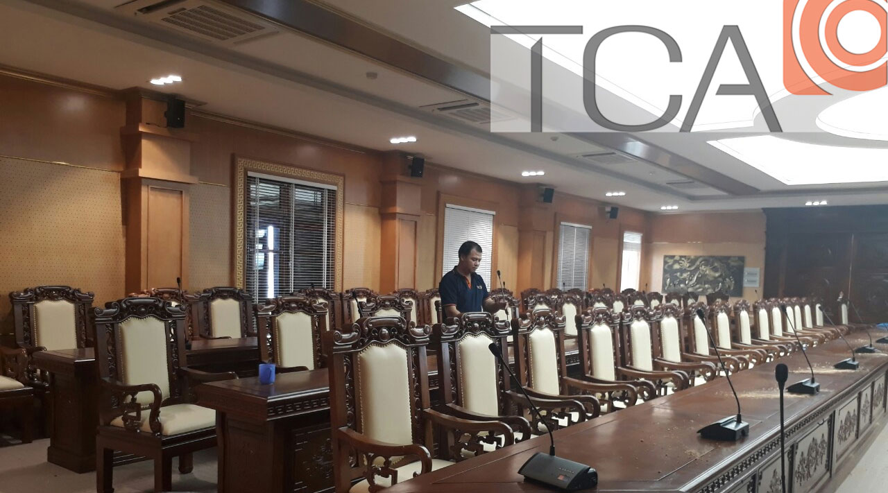 Hệ thống hội thảo, hội nghị TOA TS-910: Âm thanh phòng họp tòa nhà TỈNH ỦY HÀ TĨNH