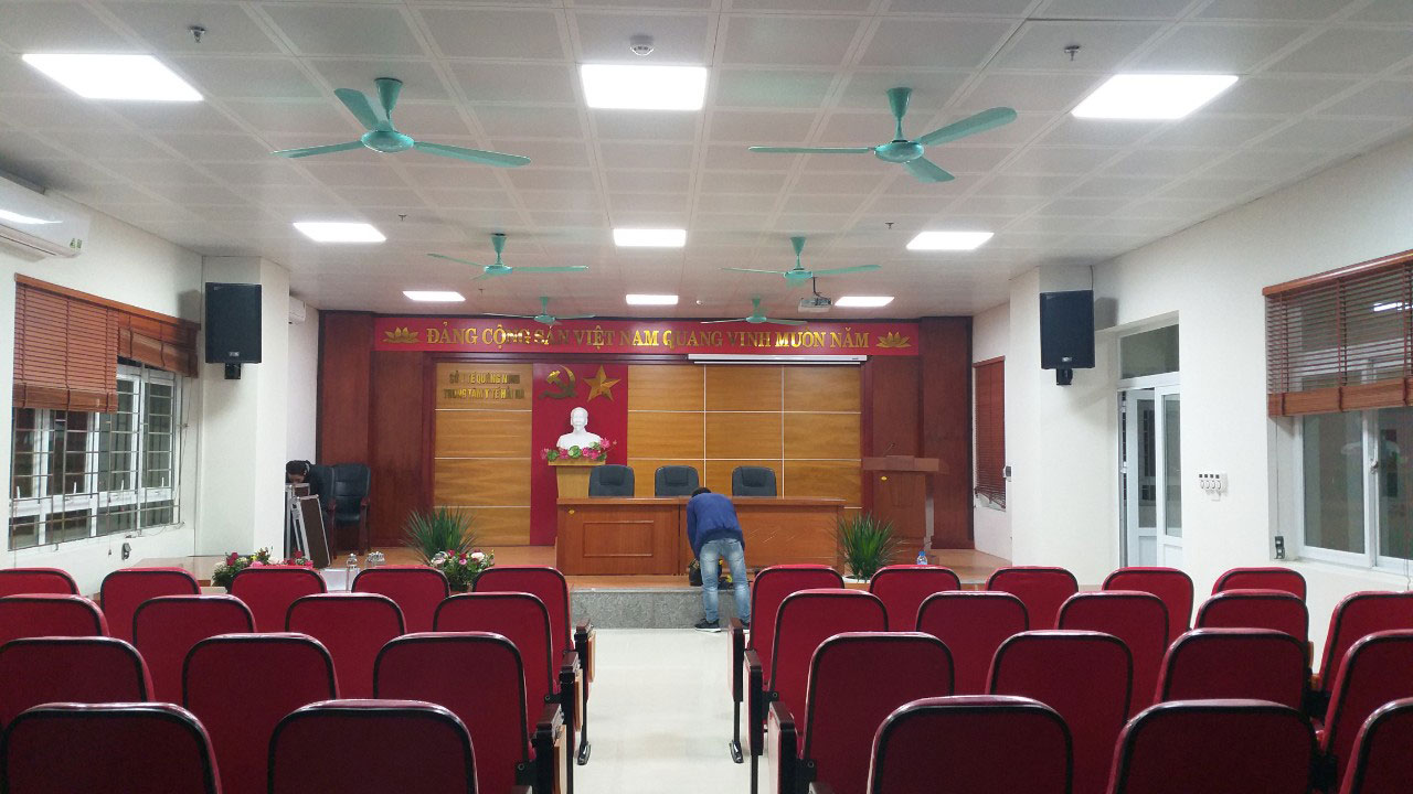 Bộ dàn âm thanh hội trường sân khấu phòng họp: Trung tâm y tế huyện Hải Hà, Tỉnh Quảng Ninh