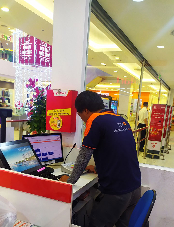Hệ thống âm thanh siêu thị cửa hàng VinMart: Vincom Tuyên Quang