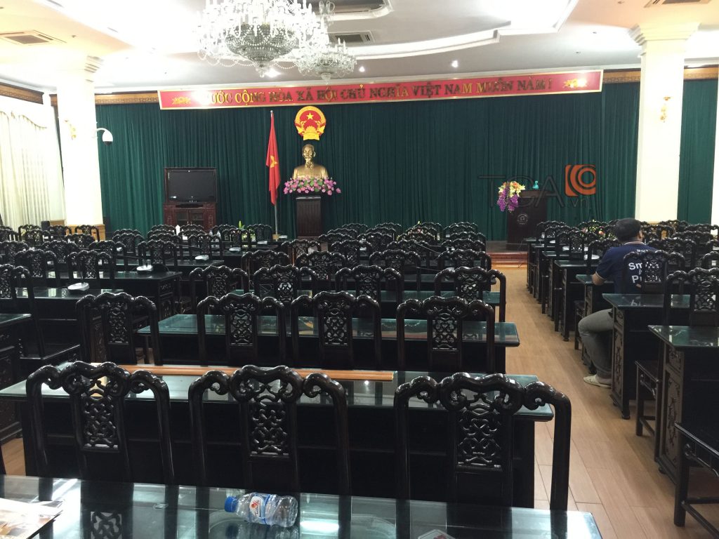 Hệ thống âm thanh hội thảo TOA TS 780 phòng họp trực tuyến: UBND tỉnh Nam Định