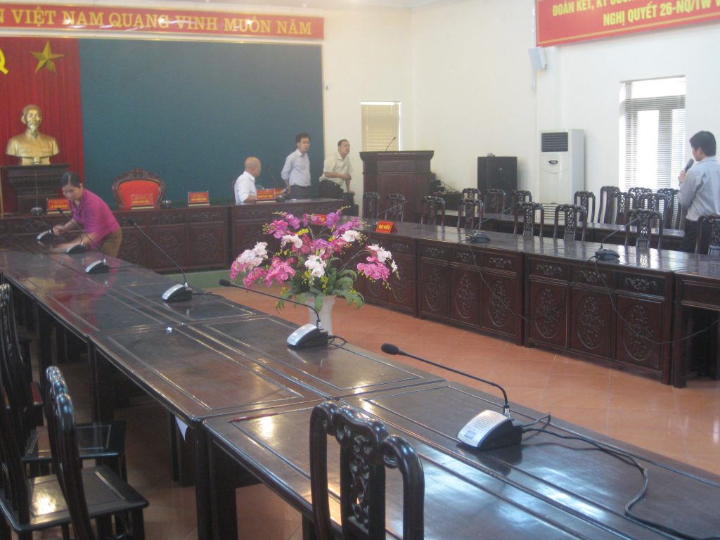 Hệ thống âm thanh hội thảo TOA TS-770: phòng họp hội nghị Sở Nông nghiệp Phú Thọ