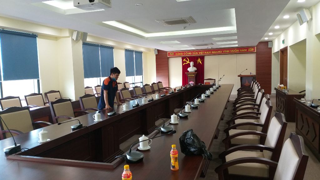 Lắp đặt âm thanh hội thảo TOA TS-780: phòng họp trụ sở UBND TP.Thanh Hóa