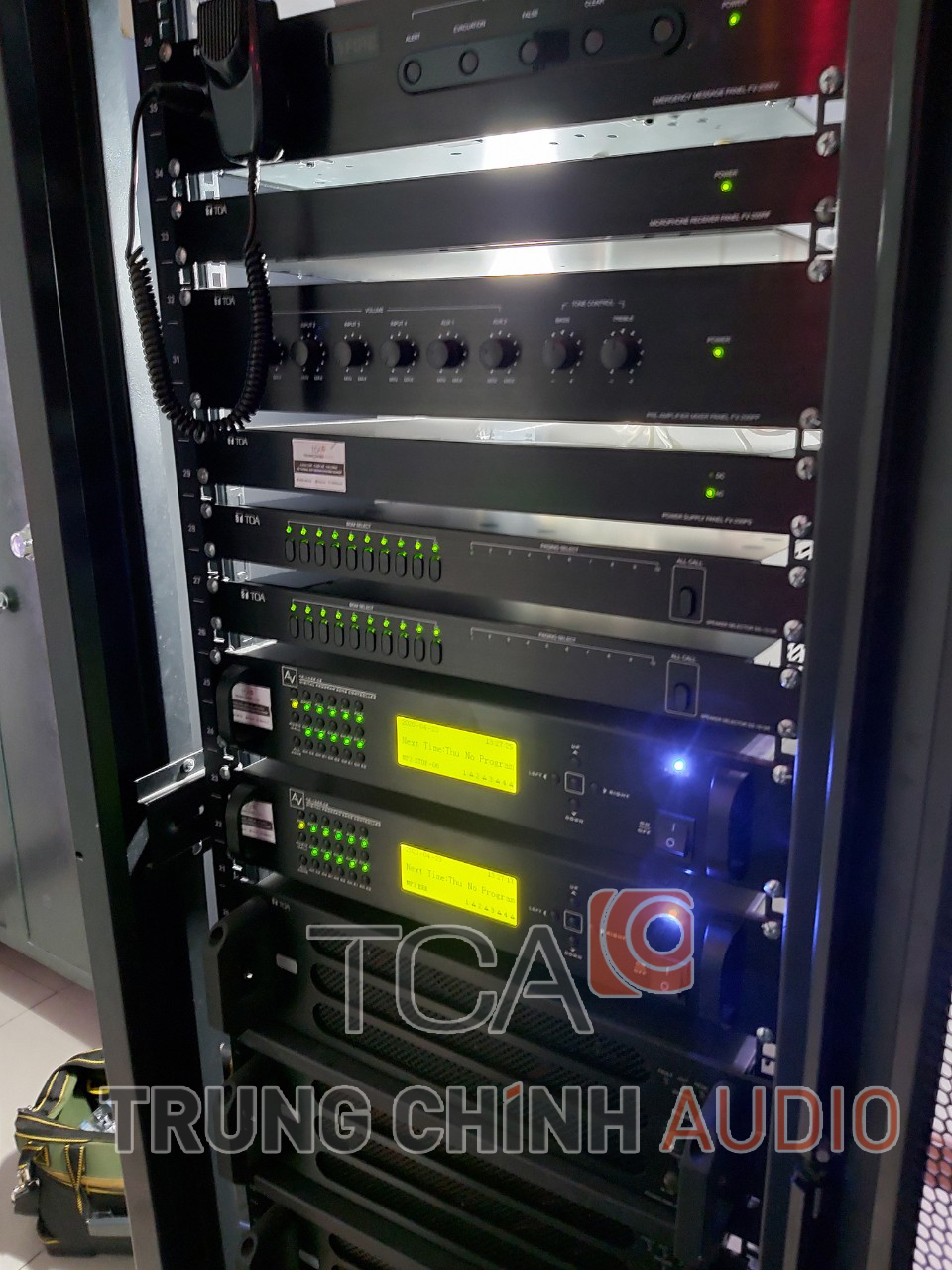 Hệ thống âm thanh nhà xưởng TOA FV-200: thông báo công cộng nhà máy May TAV Thái Bình