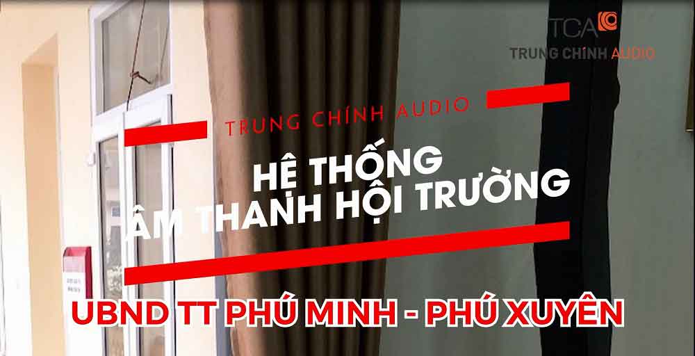 Lắp đặt âm thanh hội trường loa Electro - Voice: UBND Phú Minh, Hà Nội