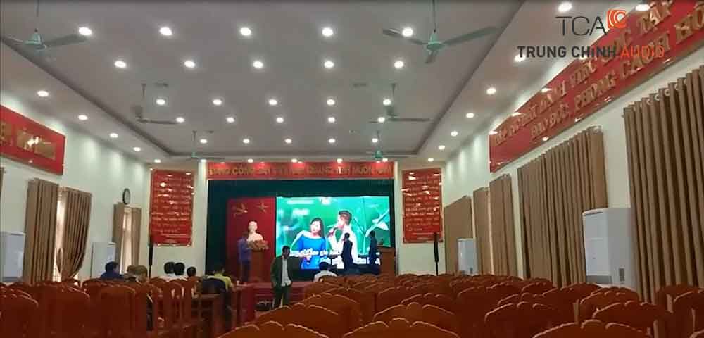 Lắp đặt âm thanh hội trường loa Electro - Voice: UBND Phú Minh, Hà Nội
