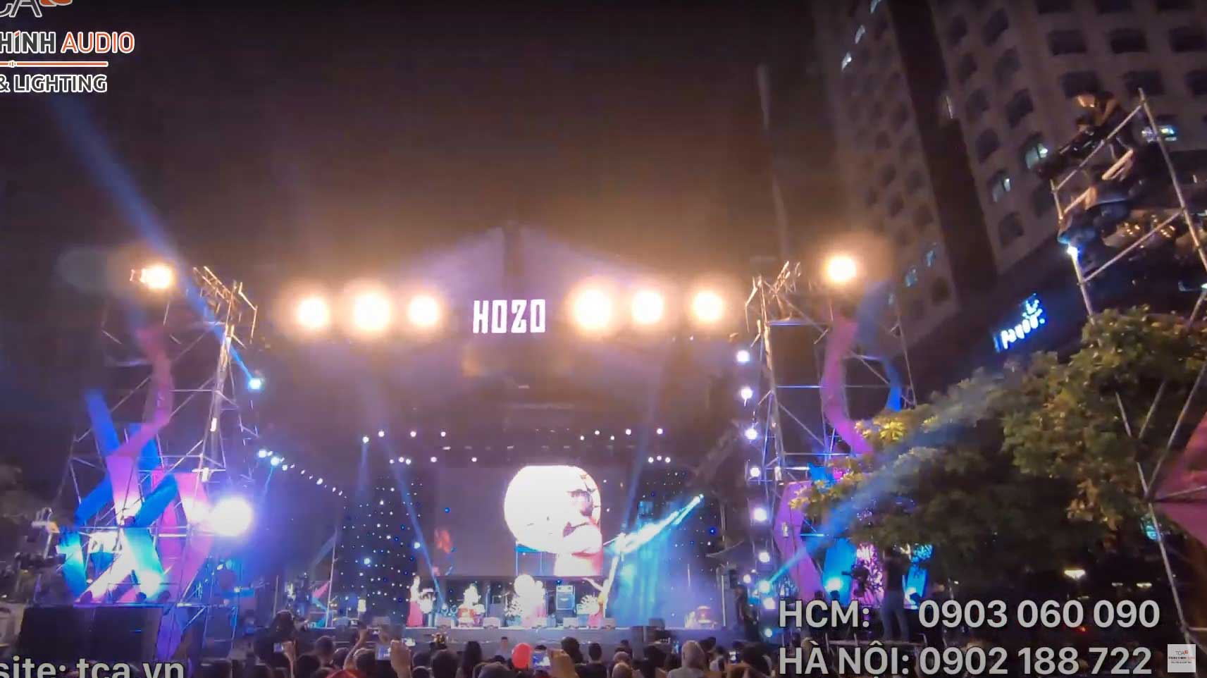 Âm thanh sự kiện ánh sáng sân khấu ngoài trời: Phố đi bộ Nguyễn Huệ