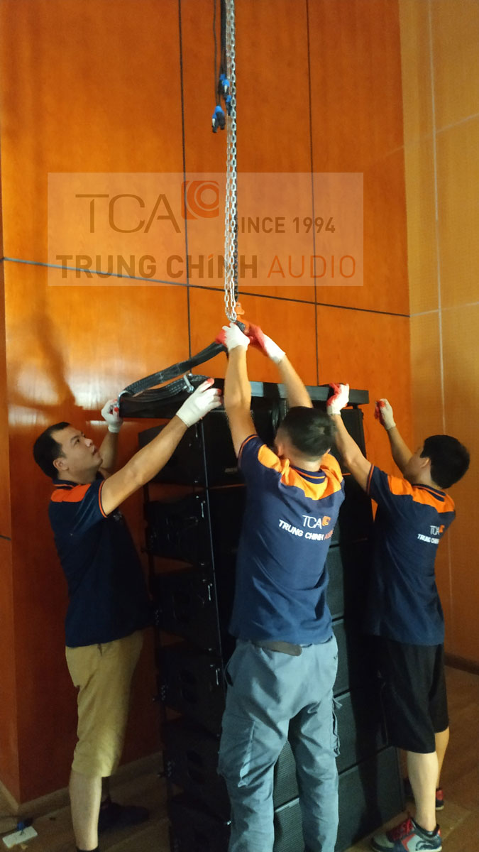 TCA lắp đặt âm thanh hội trường ánh sáng sân khấu loa line array