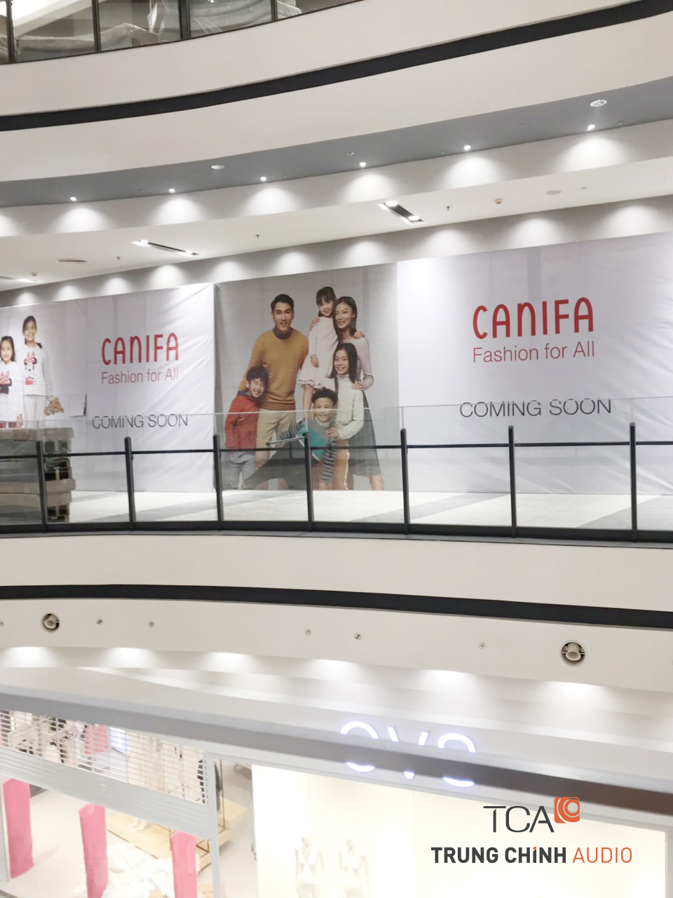 Lắp đặt bộ dàn âm thanh shop thời trang Canifa Aeon Tân Phú 