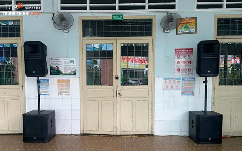 Lắp đặt bộ dàn âm thanh Loa EVIVA cho trường học