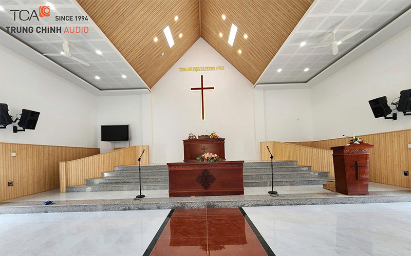 Lắp đặt Loa EVIVA : âm thanh nhà thờ