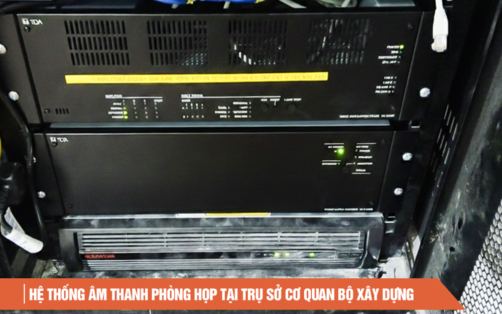 Lắp đặt hệ thống âm thanh thông báo tòa nhà TOA VX-3000 : trụ sở Bộ Xây dựng