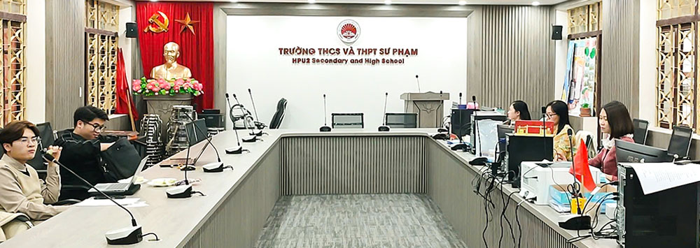 Lắp Đặt Hệ Thống Micro Hội Thảo TS-V90 Tại Trường THCS - THPT Sư Phạm