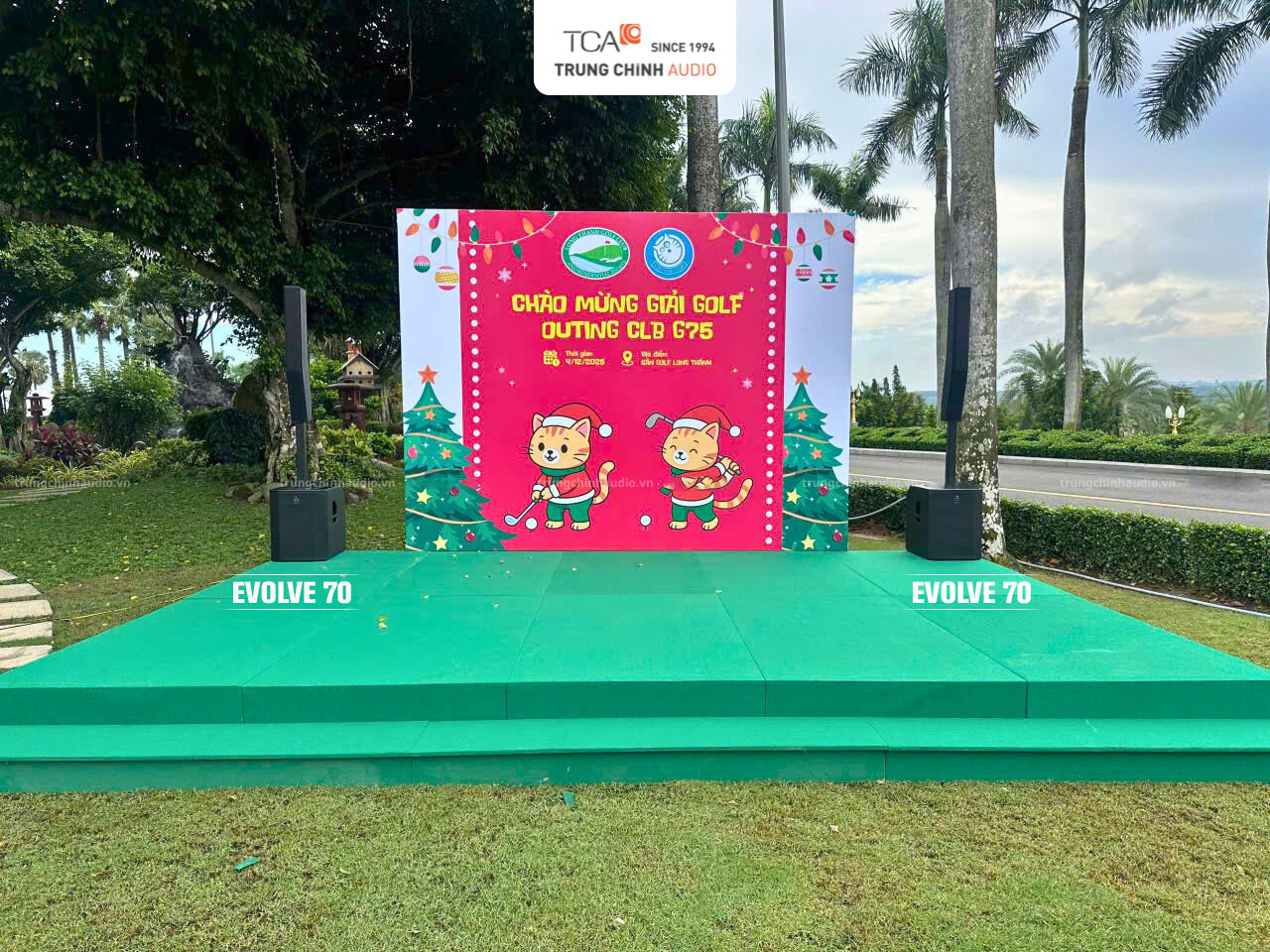 Hệ thống âm thanh sân khấu ngoài trời sân Golf Long Thành, Đồng Nai