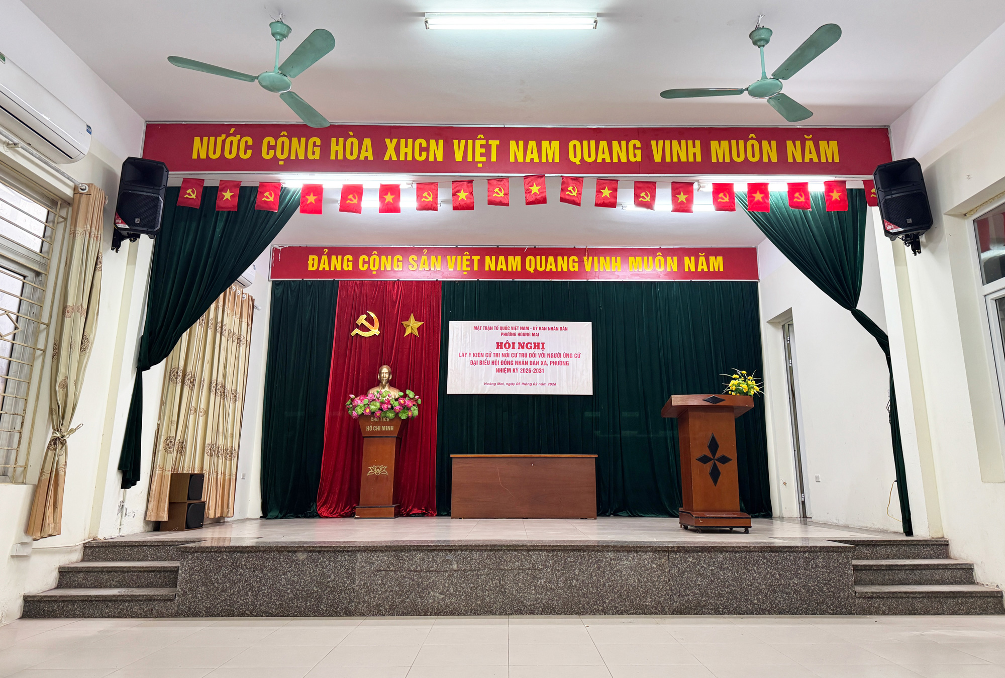 Giải Pháp Âm Thanh Hội Trường Nhà Văn Hóa Tổ Dân Phố Thịnh Liệt, Hoàng Mai