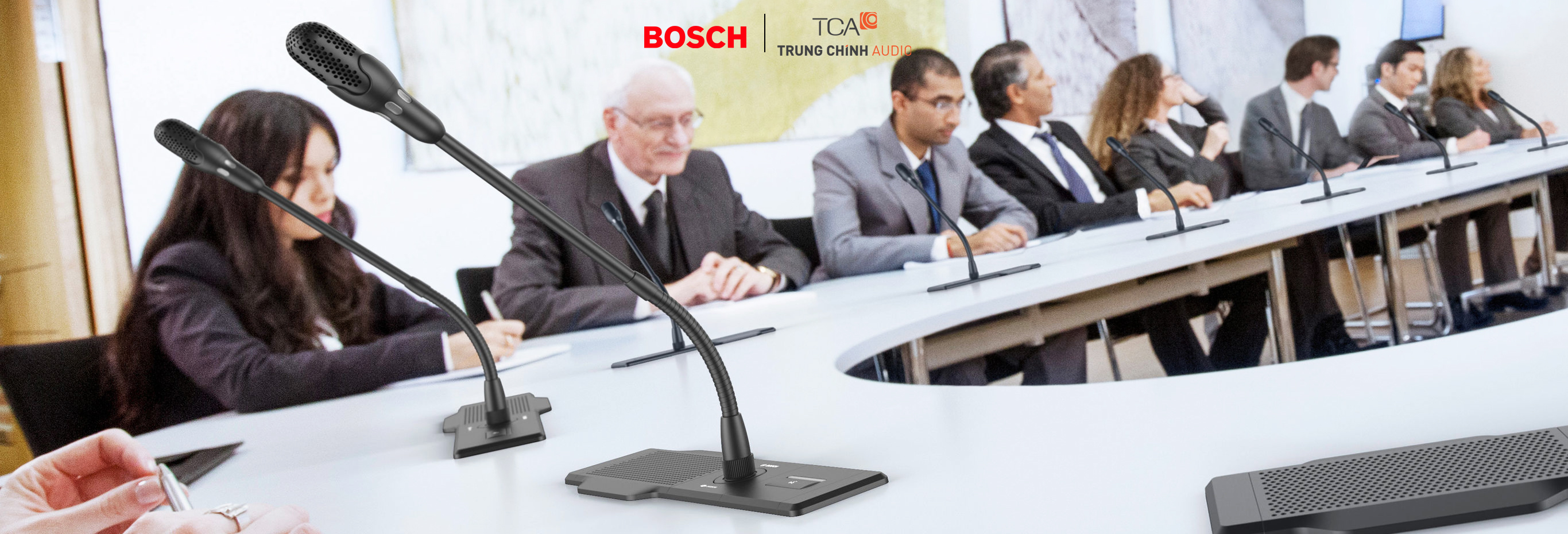 Hệ thống âm thanh hội thảo Bosch Dicentis Flush 